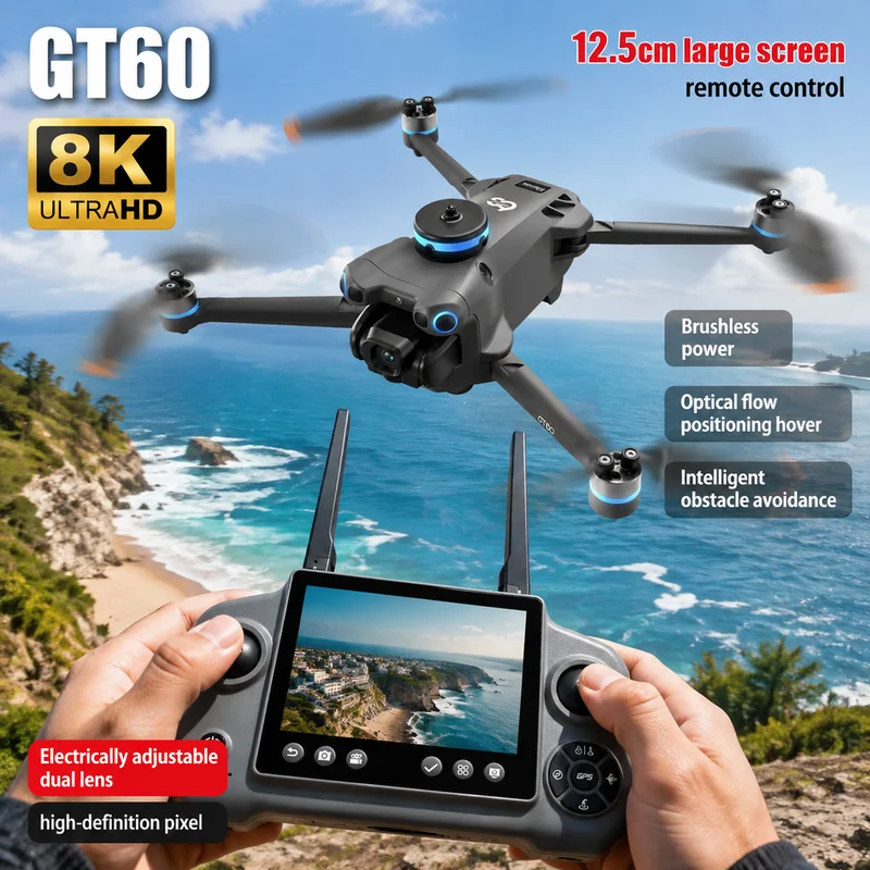 Drone Kit Long Range - NOUVEAU Drone Mini GT60 avec Double